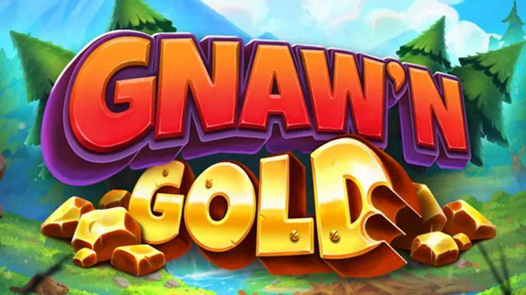 Gnaw’n Gold স্লট গেমের একটি দৃশ্য যেখানে বিভার এবং গোল্ড থিম দেখা যাচ্ছে